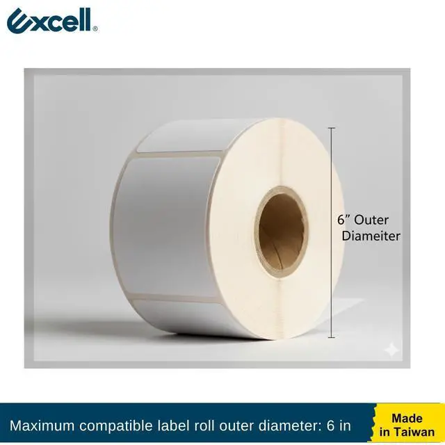 Alt view image 6 of 6 - LD-618 Multi-Roll Metal Table Label Dispenser (Fits up to 6.5") | Sturdy metal dispenser with 4 non-slip suction cups. Removable dividers for multi-roll labels up to 6.5". Easy peeling