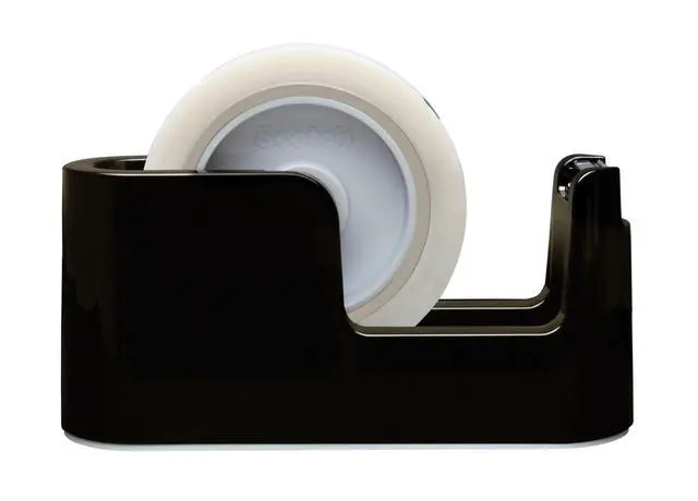 Alt view image 2 of 6 - Deluxe Tape Dispenser, Black (C24) (Pack of 6)