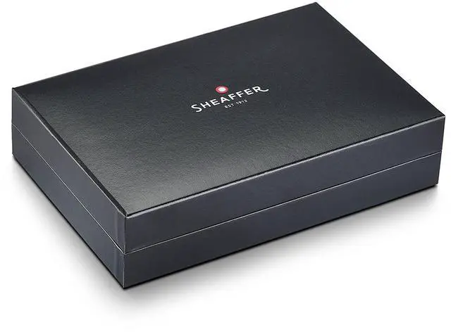 Alt view image 4 of 6 - Legacy 9064 Rollerball Pen, Glossy Black Finish with Chrome-Plated Trim, Medium Point, Includes Leather Pouch & Premium Gift Box, Luxury Writing Instrument