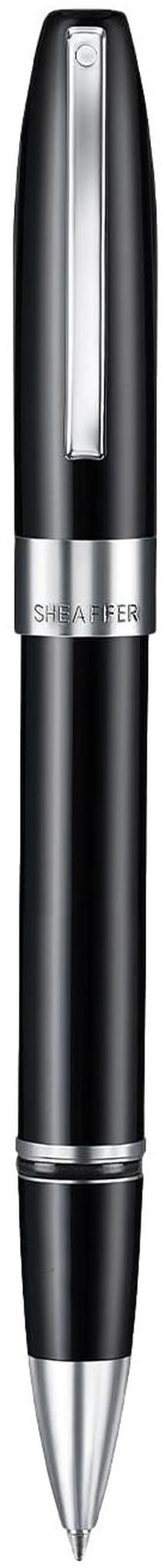 Alt view image 5 of 6 - Legacy 9064 Rollerball Pen, Glossy Black Finish with Chrome-Plated Trim, Medium Point, Includes Leather Pouch & Premium Gift Box, Luxury Writing Instrument