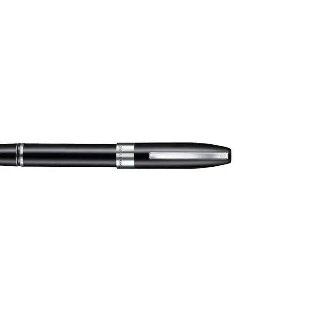 Alt view image 6 of 6 - Legacy 9064 Rollerball Pen, Glossy Black Finish with Chrome-Plated Trim, Medium Point, Includes Leather Pouch & Premium Gift Box, Luxury Writing Instrument