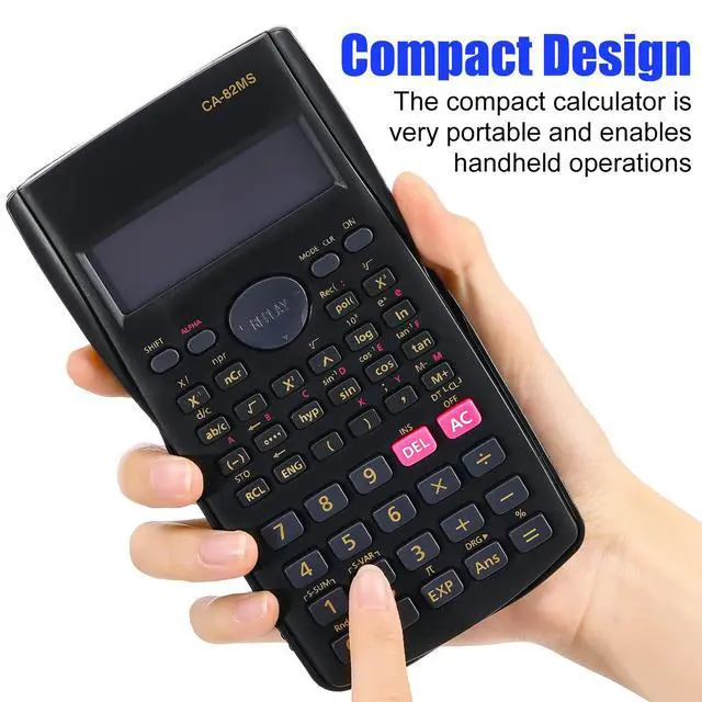 Alt view image 2 of 6 - 30 Pack Scientific Calculators, 2-Line Classroom Set, Black | 240 Functions With A 2-line Lcd, Sliding Covers, And Individual Packaging For High School, College, And Tutoring Use