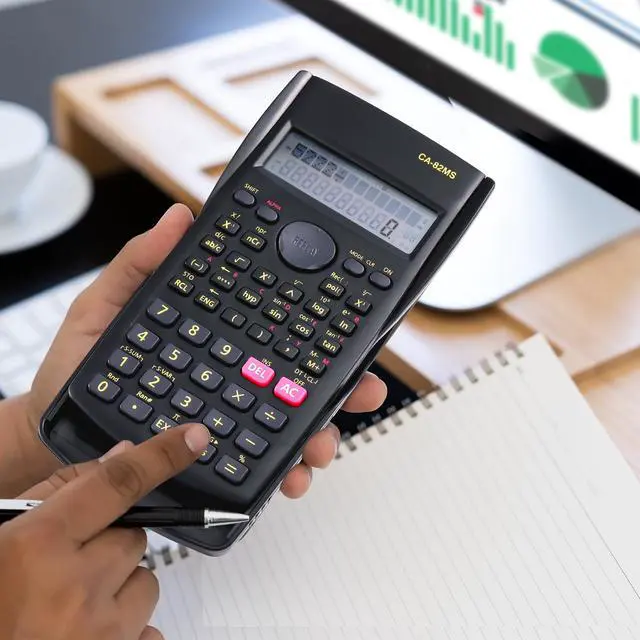 Alt view image 6 of 6 - 30 Pack Scientific Calculators, 2-Line Classroom Set, Black | 240 Functions With A 2-line Lcd, Sliding Covers, And Individual Packaging For High School, College, And Tutoring Use