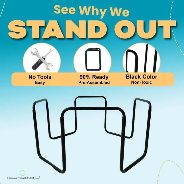 Alt view image 2 of 6 - Large Adjustable Stand for 35.4" Tuff Tray (BRAND-SPECIFIC FIT ONLY)