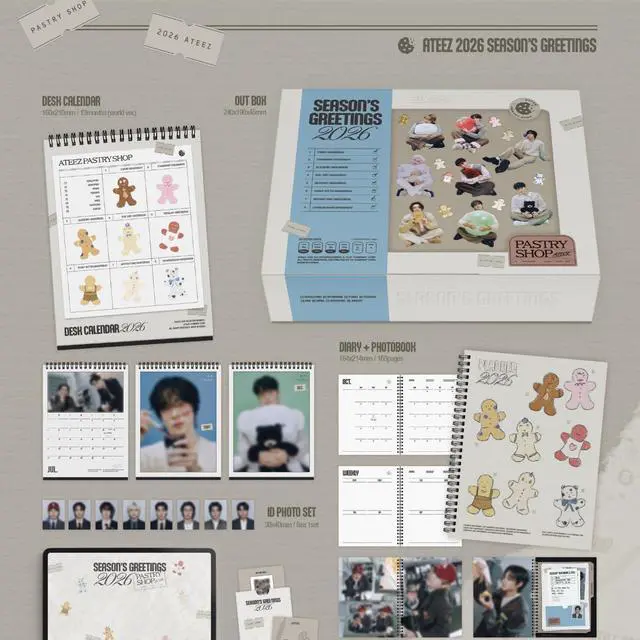 Alt view image 2 of 4 - A-TEEZ 2026 Season's Greetings Pastry Shop + POB (even after presale period)