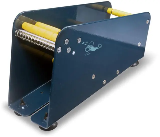 Main image of LD-318 Manual Metal Label Dispenser (Fits 3" Wide Labels) | Pull-and-take design for easy peeling. Fits 3" wide multi-rolls. Sturdy metal dispenser with 4 non-slip suction cups
