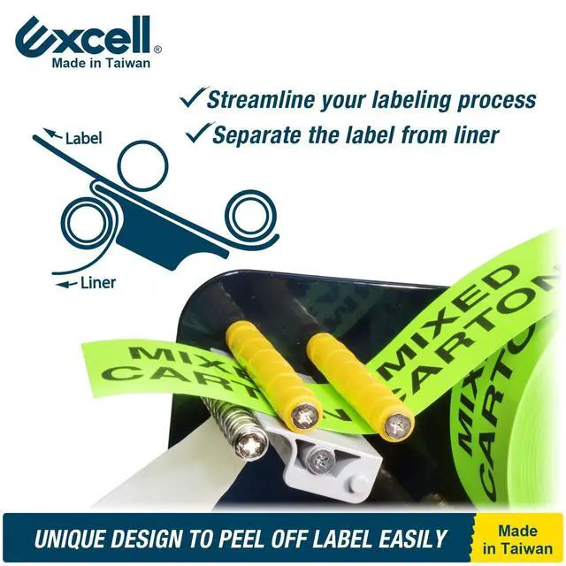 Alt view image 3 of 6 - LD-318 Manual Metal Label Dispenser (Fits 3" Wide Labels) | Pull-and-take design for easy peeling. Fits 3" wide multi-rolls. Sturdy metal dispenser with 4 non-slip suction cups