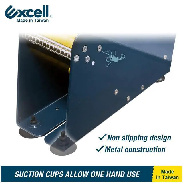 Alt view image 5 of 6 - LD-318 Manual Metal Label Dispenser (Fits 3" Wide Labels) | Pull-and-take design for easy peeling. Fits 3" wide multi-rolls. Sturdy metal dispenser with 4 non-slip suction cups