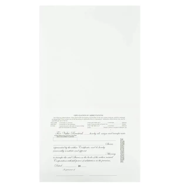 Alt view image 5 of 5 - ® Stock Certificates (Pack of 2)