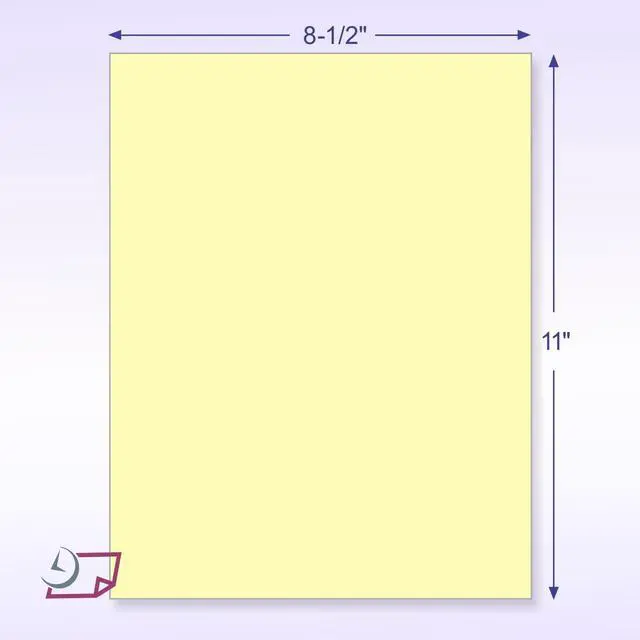 Alt view image 2 of 6 - Pack of 500 Sheets 8-1/2" x 11" Letter Size CFB NCR (Carbon-Less) Paper, for Laser or Ink Jet Printer (Yellow CFB)