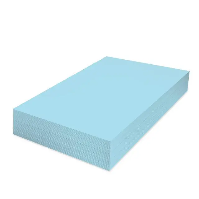 Alt view image 4 of 6 - Pack of 500 Sheets 8-1/2" x 11" Letter Size CFB NCR (Carbon-Less) Paper, for Laser or Ink Jet Printer (Blue CFB)