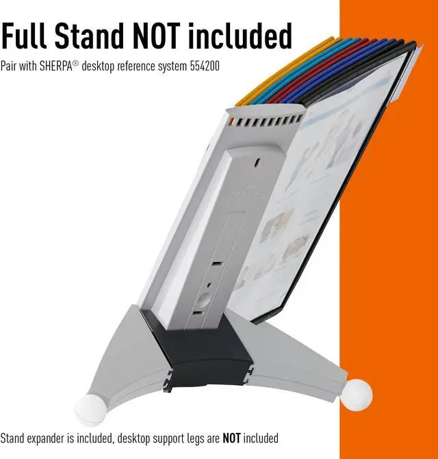 Alt view image 4 of 6 - Extension Set for Sherpa Design Reference System with 10 Double-Sided Panels - Letter-Size 8.5" x 11" Inches - Assorted Colors - Desk Reference Organizer (Pack of 6)