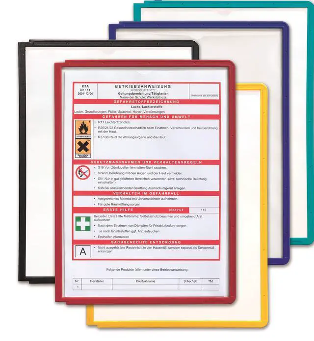 Alt view image 5 of 6 - Extension Set for Sherpa Design Reference System with 10 Double-Sided Panels - Letter-Size 8.5" x 11" Inches - Assorted Colors - Desk Reference Organizer (Pack of 6)