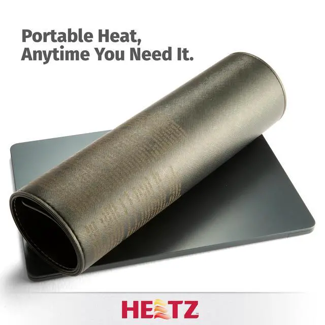 Alt view image 6 of 6 - Heated Desk pad, Large, Black