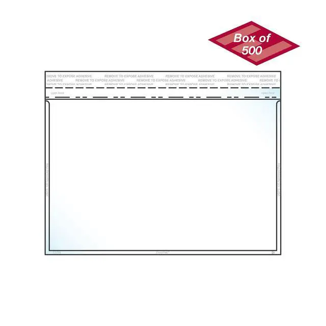 Alt view image 2 of 6 - Envelope Crystal Clear Booklet Style 6" x 9", Permanent Tape (5.5 x 8.5 Insert Size) Holds Booklets, Catalogs and Brochures. - Box of 500