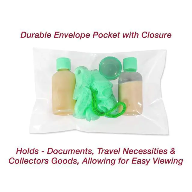 Alt view image 6 of 6 - Envelope Crystal Clear Booklet Style 6" x 9", Permanent Tape (5.5 x 8.5 Insert Size) Holds Booklets, Catalogs and Brochures. - Box of 500