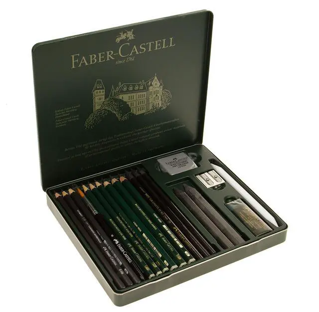 Main image of Faber-Castel 19 Piece Pitt Graphite Tin Set