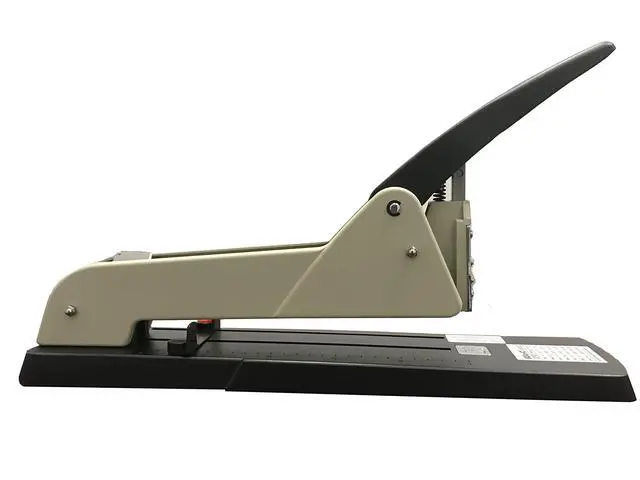 Alt view image 3 of 3 - Heavy Duty Long Reach Stapler 200 Sheets Capacity, Includes Staples 23/8 (5/16 = 8mm) I Office I Home I School