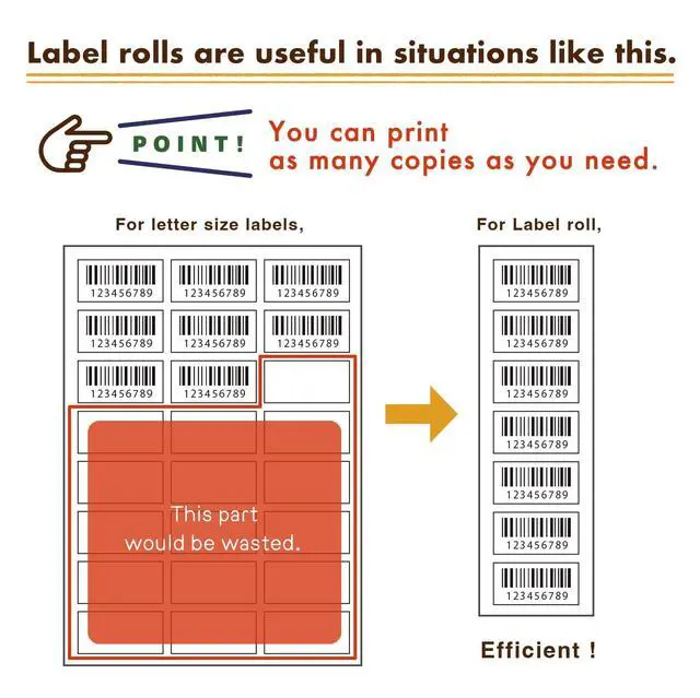 Alt view image 6 of 6 - DK-2205 Compatible Brother Label Made for the Freeze QL-800 (50 roll)