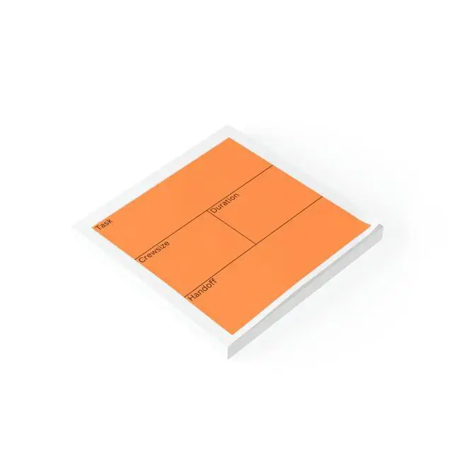 Alt view image 4 of 4 - Reverse Pull Planning Last Planner Lean Construction Sticky Note Pads | Multi-Color, Set, Tags, For Trade Partners, For Subcontractors