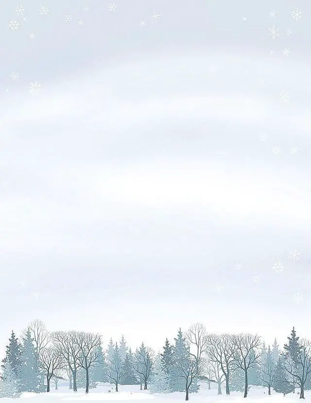 Main image of Winter Wonderland Letterhead, 80 count, 11" x 8.5" (2015101) (Pack of 12)
