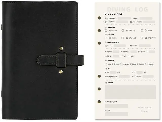 Main image of Dive Log Book Scuba Diving, A6 Scuba Diving Journal with 50 Pages for PADI/SSI Divers