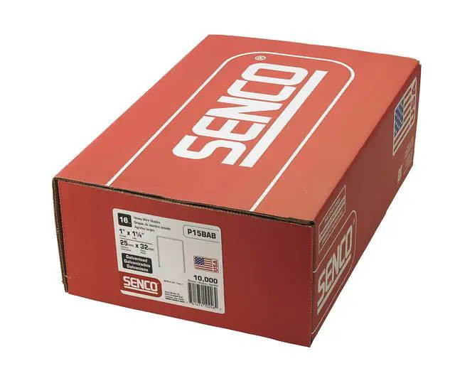 Alt view image 3 of 3 - P15BAB 16 Gauge by 1-inch Crown by 1-1/4 inch Length Electro Galvanized Staples (10,000 per box)
