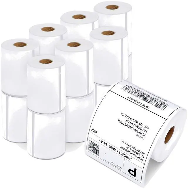 Main image of 4x6 Shipping Labels, Direct Thermal Labels, DYMO 4XL 1744907 | Return Address Labels for Mailing, Packages - Compatible with Zebra, Rollo Printers - (3300 Count, 15 Rolls, Not 5XL)