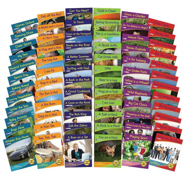Alt view image 3 of 4 - Beanstalk Decodable Reader Non Fiction Book Box Set with letters & sounds, multicolor including 72 titles