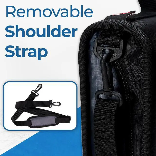 Alt view image 4 of 6 - Case-it School Zipper Binder | 4-Inch D-Rings | 800-Sheet | D-186 Jet Black | King Sized Zip Tab, 5-Subject Expanding File Folder, Multiple Pockets, Storage Organizer, Shoulder Strap, 4-Pack, Office