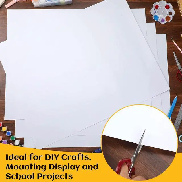 Alt view image 4 of 6 - 100 Sheets of Poster Board Paper, 22 x 28 Inches, White, 157g Gauge, Art White Paper, Can Be Applied for Posters, Signs and Printing