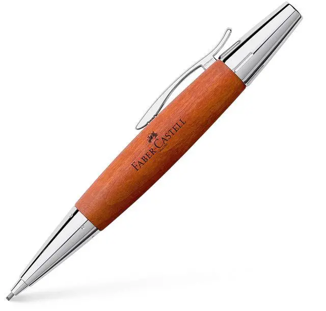 Main image of Faber Castell Mechanical Pencil, Emotion Wood & Chrome, Pear Wood, Brown, 138382, 1.4mm, Authentic Imported