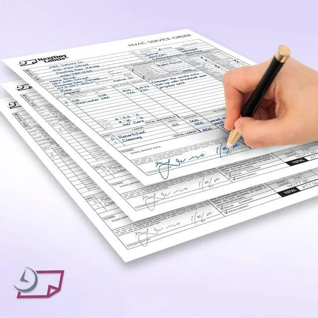 Alt view image 3 of 5 - Pack of 500 Sheets 8-1/2" x 11" Letter Size CFB NCR (Carbon-Less) Paper, for Laser or Ink Jet Printer (White CFB)