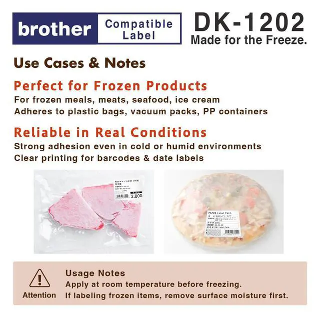 Alt view image 4 of 6 - DK-1202 Compatible Brother Label Made for the Freeze QL-800 (10 roll)