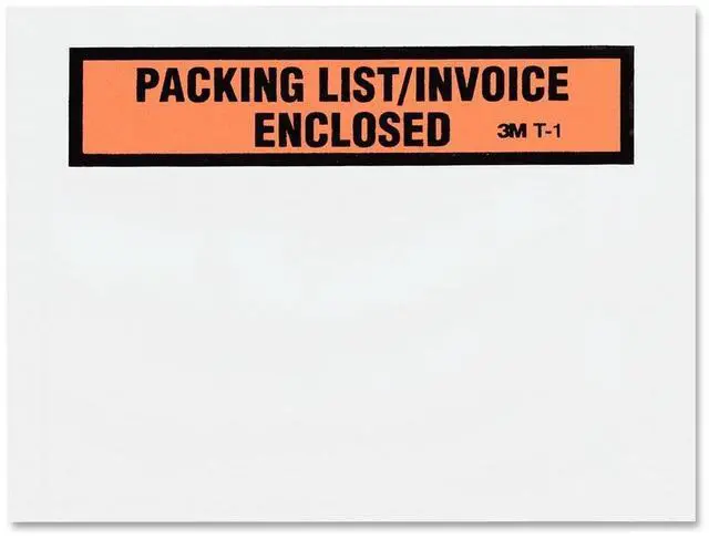 Main image of Top Print Packing List Envelope PLE-T1, 4-1/2 in x 5-1/2 in, 1000 per case