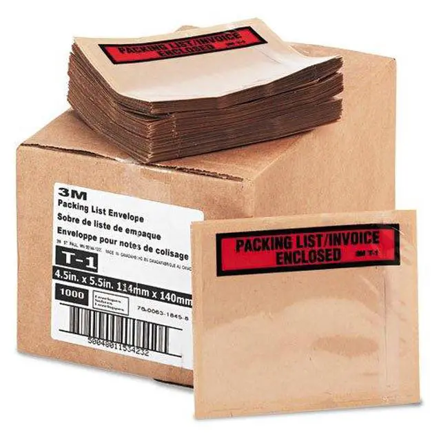 Alt view image 2 of 2 - Top Print Packing List Envelope PLE-T1, 4-1/2 in x 5-1/2 in, 1000 per case