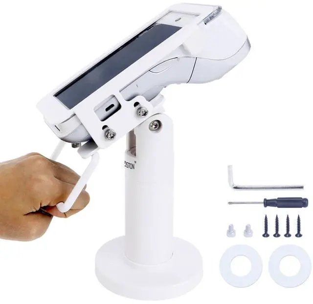 Main image of POS Terminal Stand for Pax A920/A920 Pro, 7" Tall Tilt & Swivel | Credit Card Machine Stand for Screw-in and Adhesive, Adjustable Credit Card Reader Stand with Complete Kit, Easy to Install