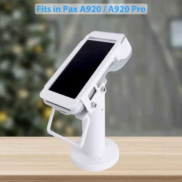 Alt view image 3 of 6 - POS Terminal Stand for Pax A920/A920 Pro, 7" Tall Tilt & Swivel | Credit Card Machine Stand for Screw-in and Adhesive, Adjustable Credit Card Reader Stand with Complete Kit, Easy to Install