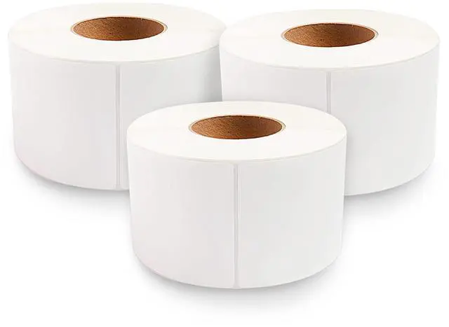 Main image of 3 Rolls 4" x 6" Direct Thermal 3000 Labels 3" Core - Address & Shipping Labels Compatible for Industrial Printer Zebra 220Xi4 ZT200 ZT400 ZT510 ZT600 Datamax NATO Intermec | Address and Shipping Label