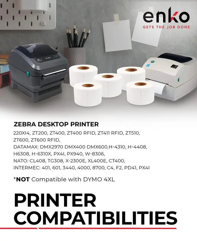 Alt view image 3 of 6 - 3 Rolls 4" x 6" Direct Thermal 3000 Labels 3" Core - Address & Shipping Labels Compatible for Industrial Printer Zebra 220Xi4 ZT200 ZT400 ZT510 ZT600 Datamax NATO Intermec | Address and Shipping Label