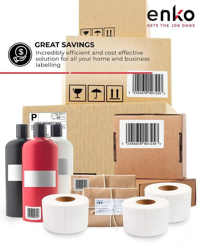 Alt view image 6 of 6 - 3 Rolls 4" x 6" Direct Thermal 3000 Labels 3" Core - Address & Shipping Labels Compatible for Industrial Printer Zebra 220Xi4 ZT200 ZT400 ZT510 ZT600 Datamax NATO Intermec | Address and Shipping Label