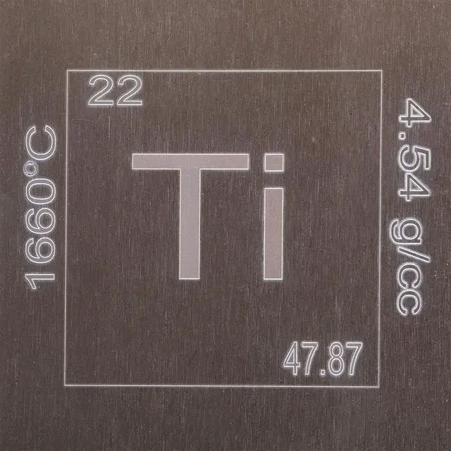 Alt view image 5 of 6 - Pure Titanium Bar 1 Pound. 999 Fine Periodic Table Design Ti Element Ingot Collectible Industrial Metal Bar for Inverstment & Dispaly by