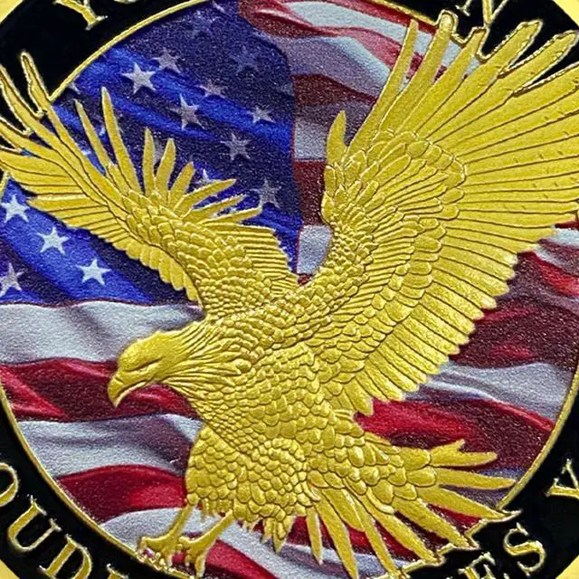 Alt view image 5 of 6 - 50 PCS Military Challenge Coin Thank You for Your Service (50)