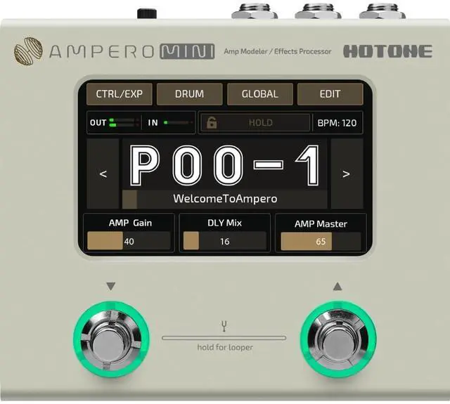 Main image of Ampero Mini MP50VN - Guitar Multi Effects Processor Touch Screen Modeling IR Cabinets
