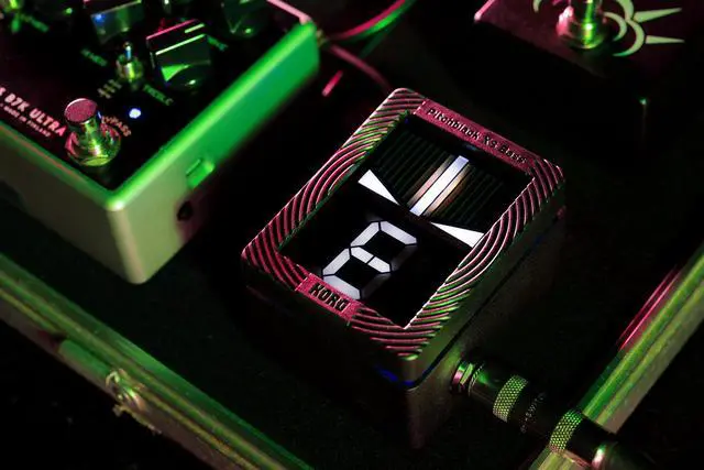 Alt view image 5 of 7 - Pitchblack XS Compact Chromatic Bass Guitar Pedal Tuner w/ Four Display Modes and High Visibility Display (PBXSBASS)