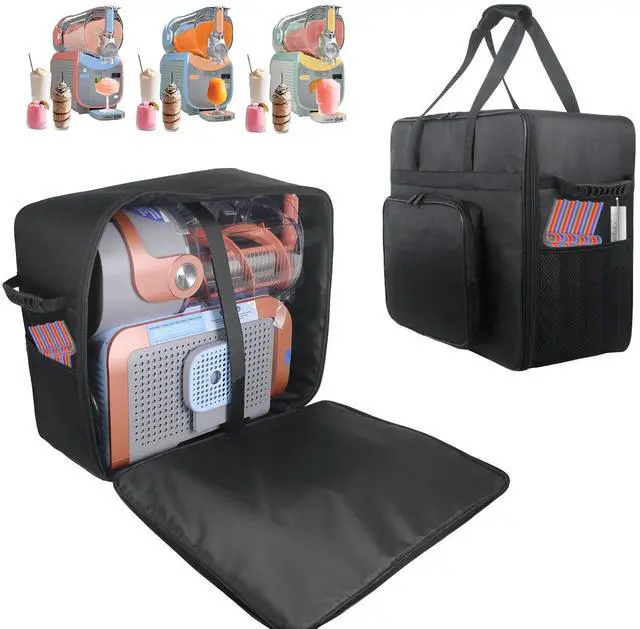Main image of Carrying Bag for Ninja SLUSHi Max Slushie Machine FS605 | Portable Outdoor Frozen Drink Maker Travel Bag - Front-Opening, Bag for Ninja SLUSHi Max Smart Frozen Drink Maker FS605