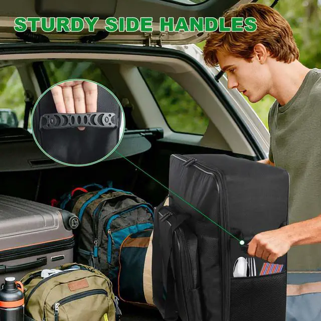 Alt view image 5 of 7 - Carrying Bag for Ninja SLUSHi Max Slushie Machine FS605 | Portable Outdoor Frozen Drink Maker Travel Bag - Front-Opening, Bag for Ninja SLUSHi Max Smart Frozen Drink Maker FS605
