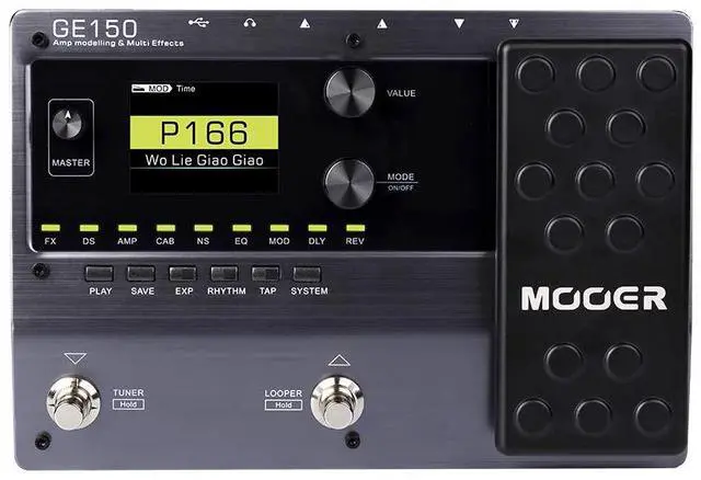 Main image of GE150 Electric Guitar Amp Modelling Multi Effects Pedal Portable Multi Effects Processor with Expression & IR Loading for Live show, Live Streaming, Home Studio, Guitar Practice
