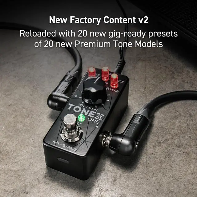Alt view image 5 of 7 - TONEX One AI multiFX micro-pedal: Tone Model any electric guitar amp, guitar pedal, distortion pedal, overdrive pedal or other guitar effects