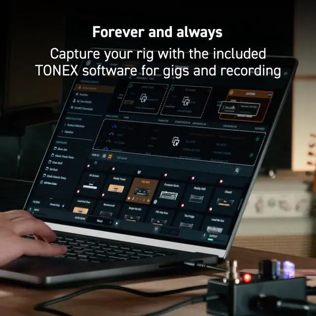 Alt view image 7 of 7 - TONEX One AI multiFX micro-pedal: Tone Model any electric guitar amp, guitar pedal, distortion pedal, overdrive pedal or other guitar effects